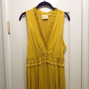 Anthropologie Maeve marigold dress